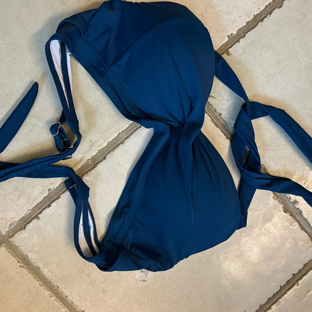 Blue Bikini Top